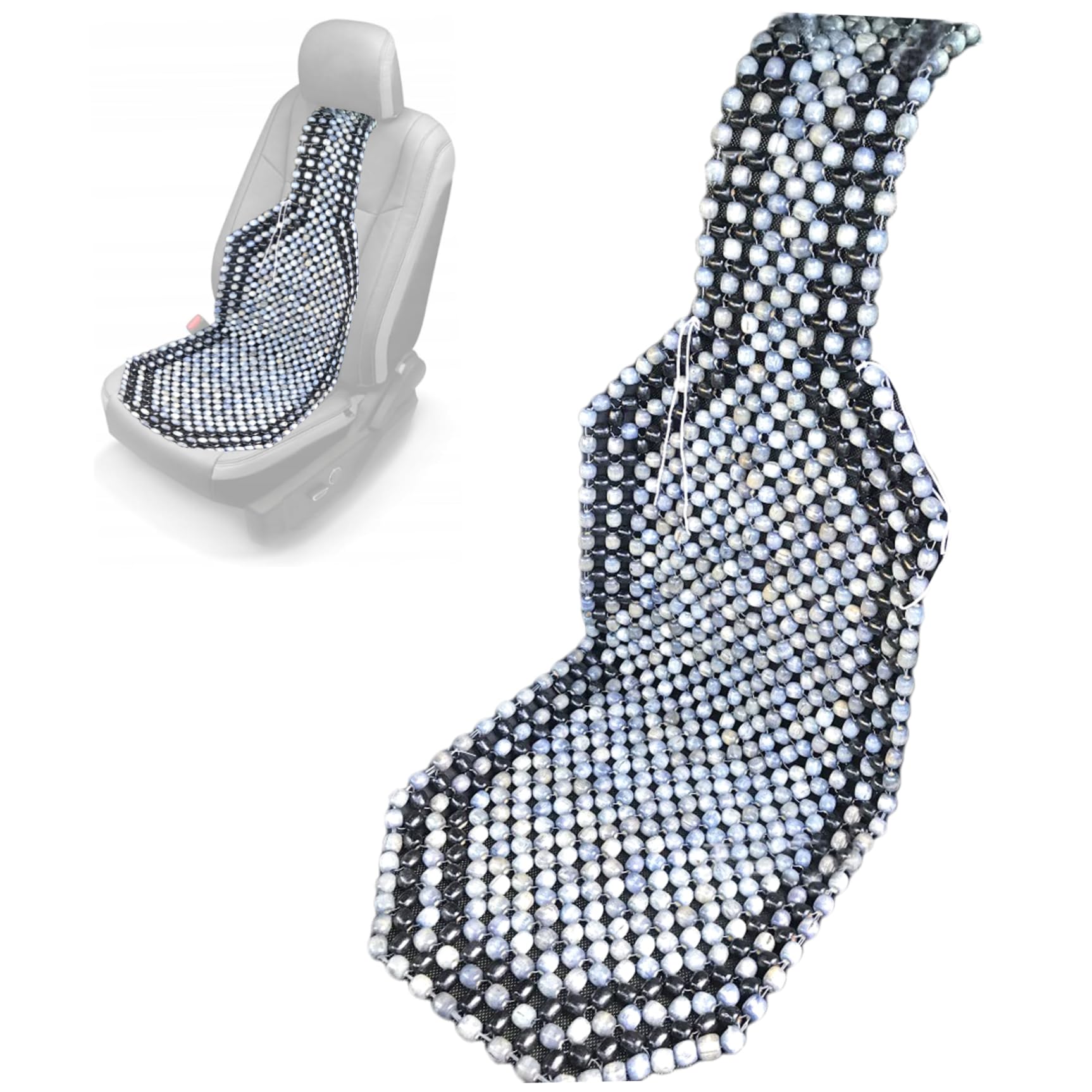 Funda de asiento de coche transpirable de madera para viajes largos confortables 6
