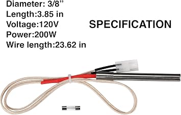 GRILLME Replacement Hot Rod Ignitor Kit for Traeger Wood Pellet Grills