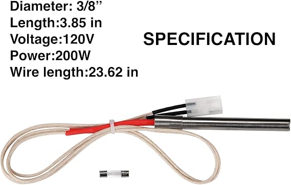 GRILLME Replacement Hot Rod Ignitor Kit for Traeger Wood Pellet Grills