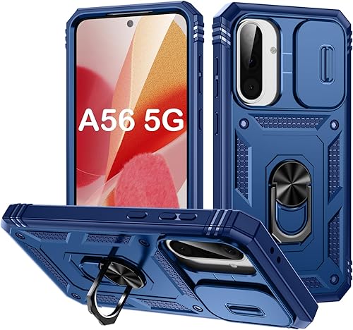 Miniatura 66 de PASNEW Funda para cámara Samsung Galaxy A15 5G, soporte metálico de grado militar, resistente a prueba de golpes, carcasa rígida para Samsung A15