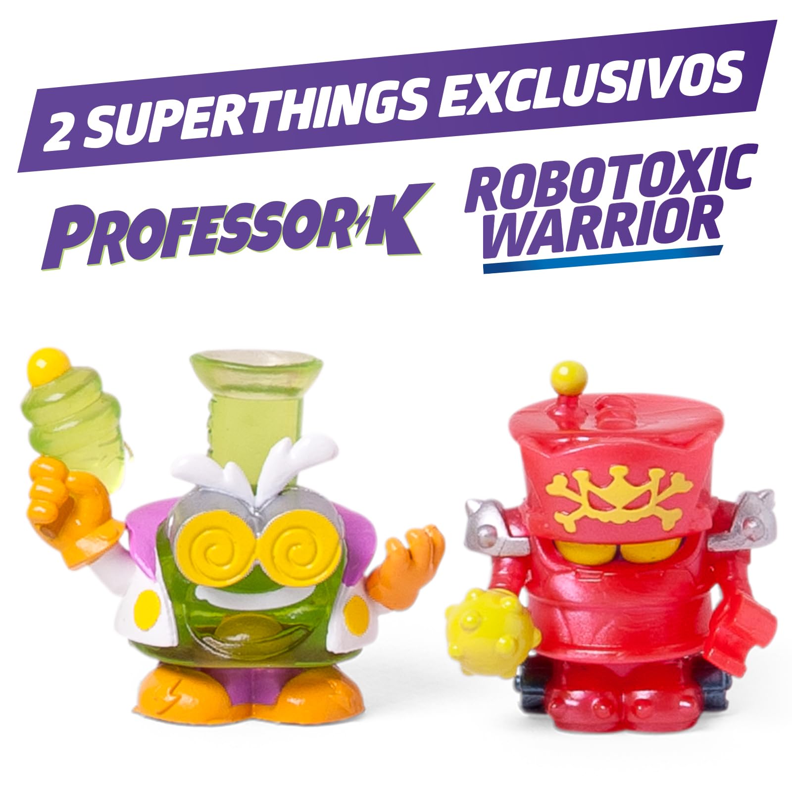 SUPERTHINGS KAZOOM Power – Hidden Base Professor K. Guarida del Professor K de la Serie de TV “Kazoom Power”. Contiene 1 Hidden Base, 1 Professor K Exclusivo, 1 Robotoxic Exclusivo