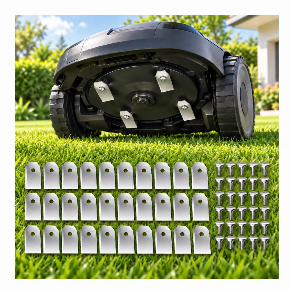 30 Sets Cuchillas de Repuesto para Cortacésped para McCulloch Rob R600 2015–2020