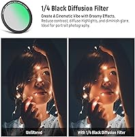 Vista 3 de NEEWER Filtro magnético de 2.047 in para teléfono con anillo adaptador/4 puntos estrella/color verdadero CPL/1/4 filtro de difusión negro compatible