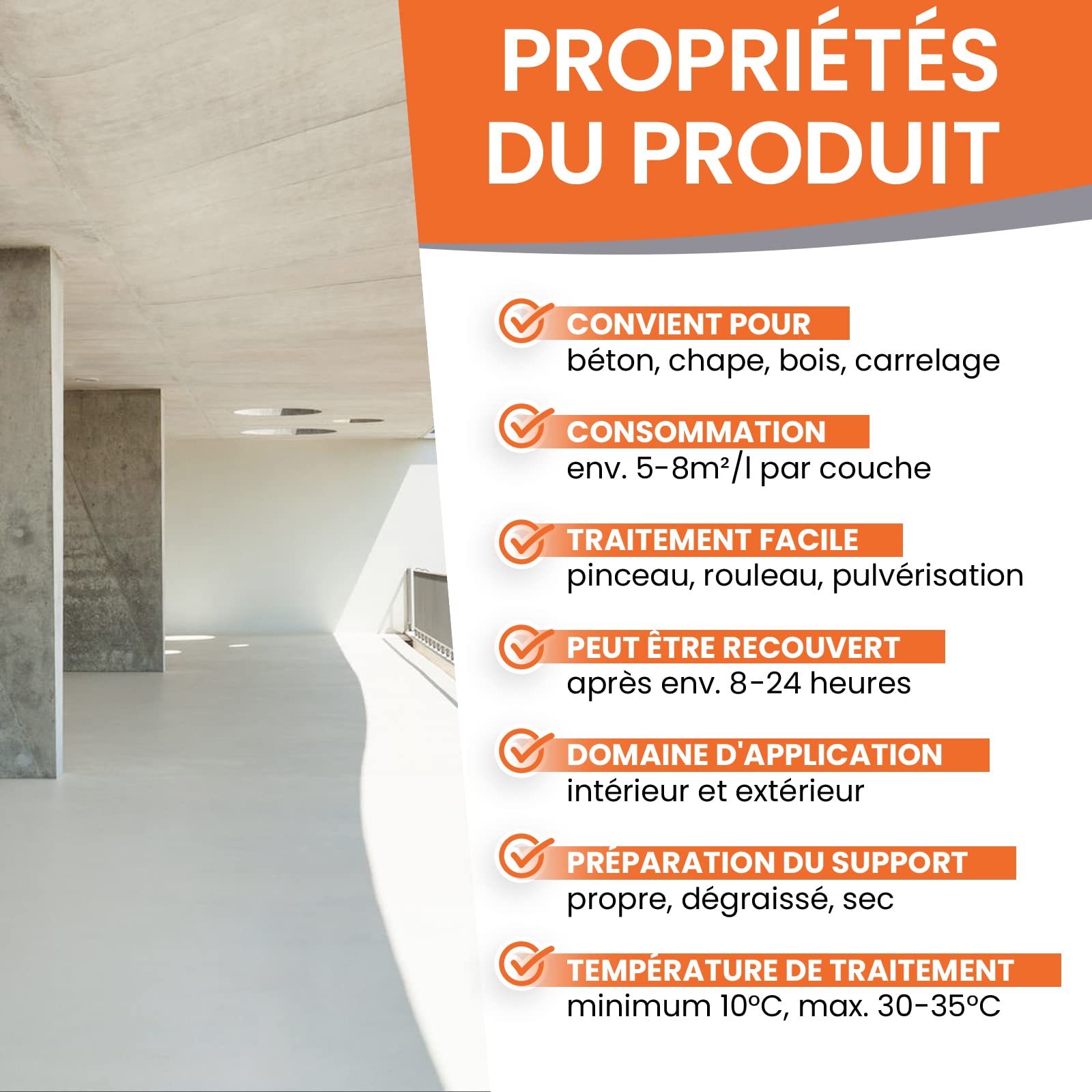 BEKATEQ LS-470 Peinture pour béton Brun rouge 5L I Peinture sol pour extérieur et intérieur I Vernis du béton et revêtement de sol résistant à l'abrasion pour atelier, cave, piscine, industrie