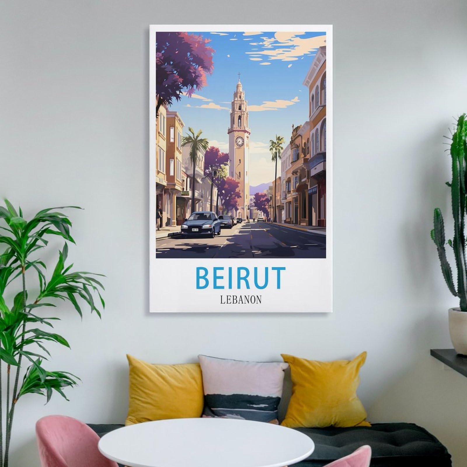 HDSDA Poster rétro sur toile avec carte mentale pour chambre à coucher HDSDA Poster rétro sur toile avec carte mentale pour chambre à coucher