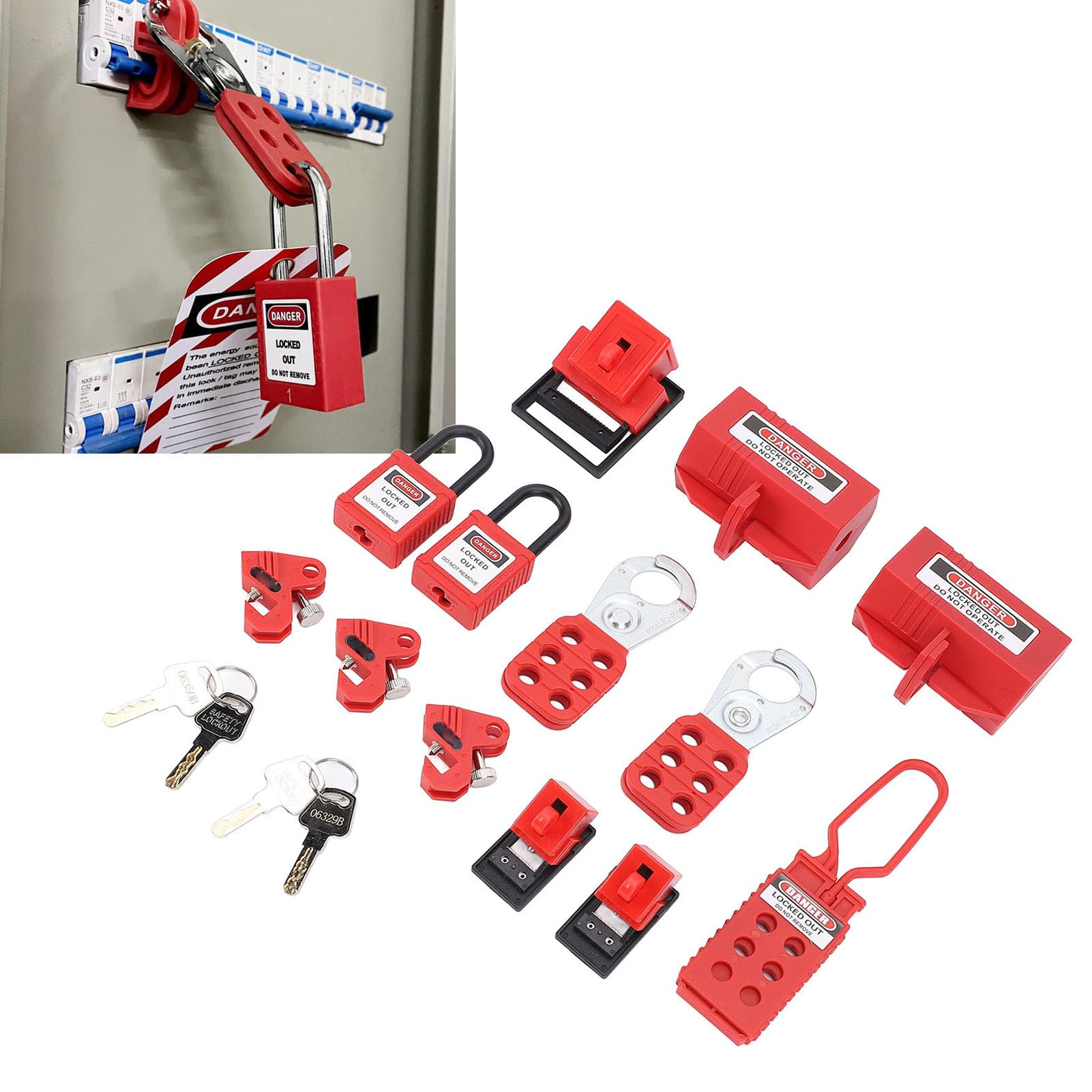 Zestaw Lockout Tagout z wytrzymałą torbą