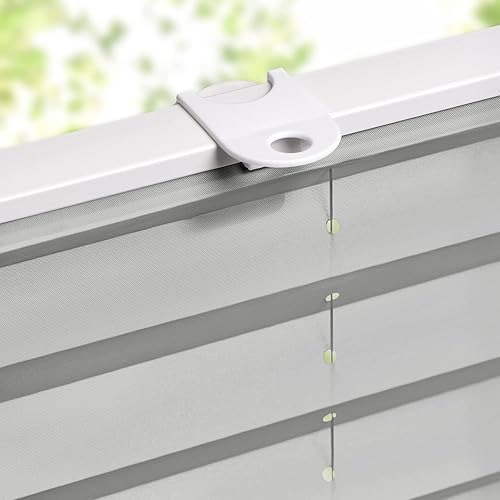 Miniatura 9 de LazBlinds Persianas plisadas sin cordones con ventosas sin herramientas que filtran la luz, parte superior hacia abajo, abajo hacia arriba,