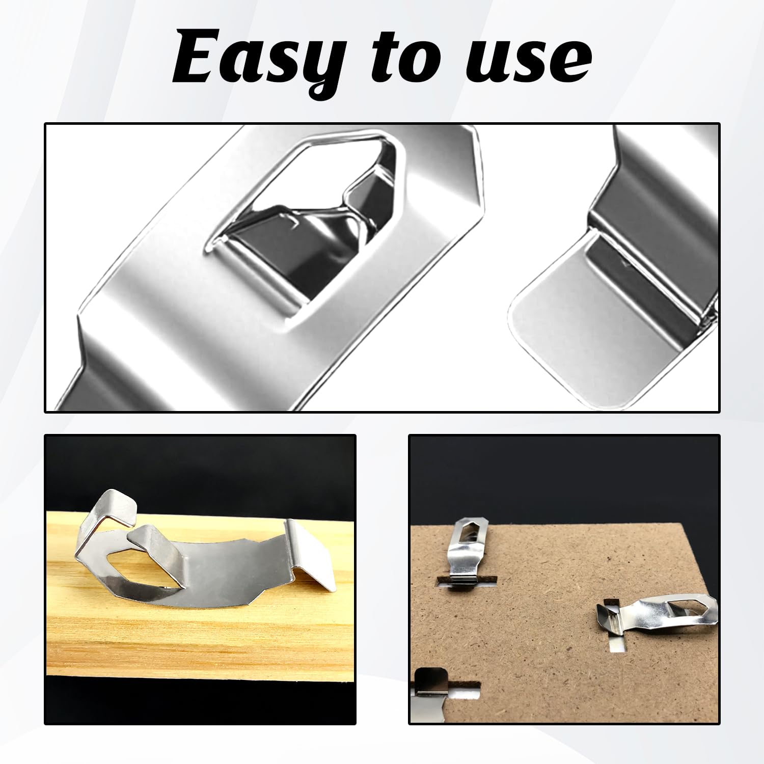 T Tulead Z Clips Canvas Clips Fotolijst Offset Clips 1/5, Pack