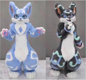 Furry Fursuit Full Body Mascot Costume Soft Comfortable for Halloween Cosplay Convention Theme Parties Expos