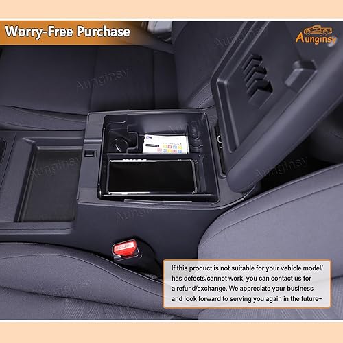 Miniatura 6 de Caja de almacenamiento para reposabrazos compatible con Nisan Frontier 2022 2023 2024 Pickup Truck Central Console Organizador, bandeja organizadora