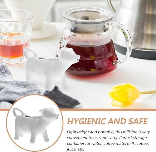 Miniatura 5 de Salsa de porcelana para vaca, crema de cerámica para café, jarra para servir, jarra de salsa en forma de animal, florero para cocina, cafeterías,