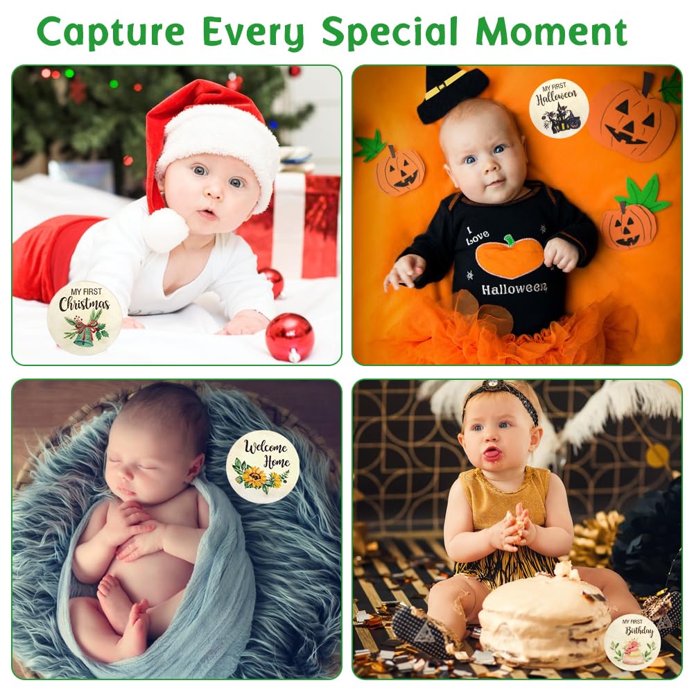 Set Di 8 Carte In Legno Di Eucalipto Per Neonati Senza Scatola Di Legno - Foto 2