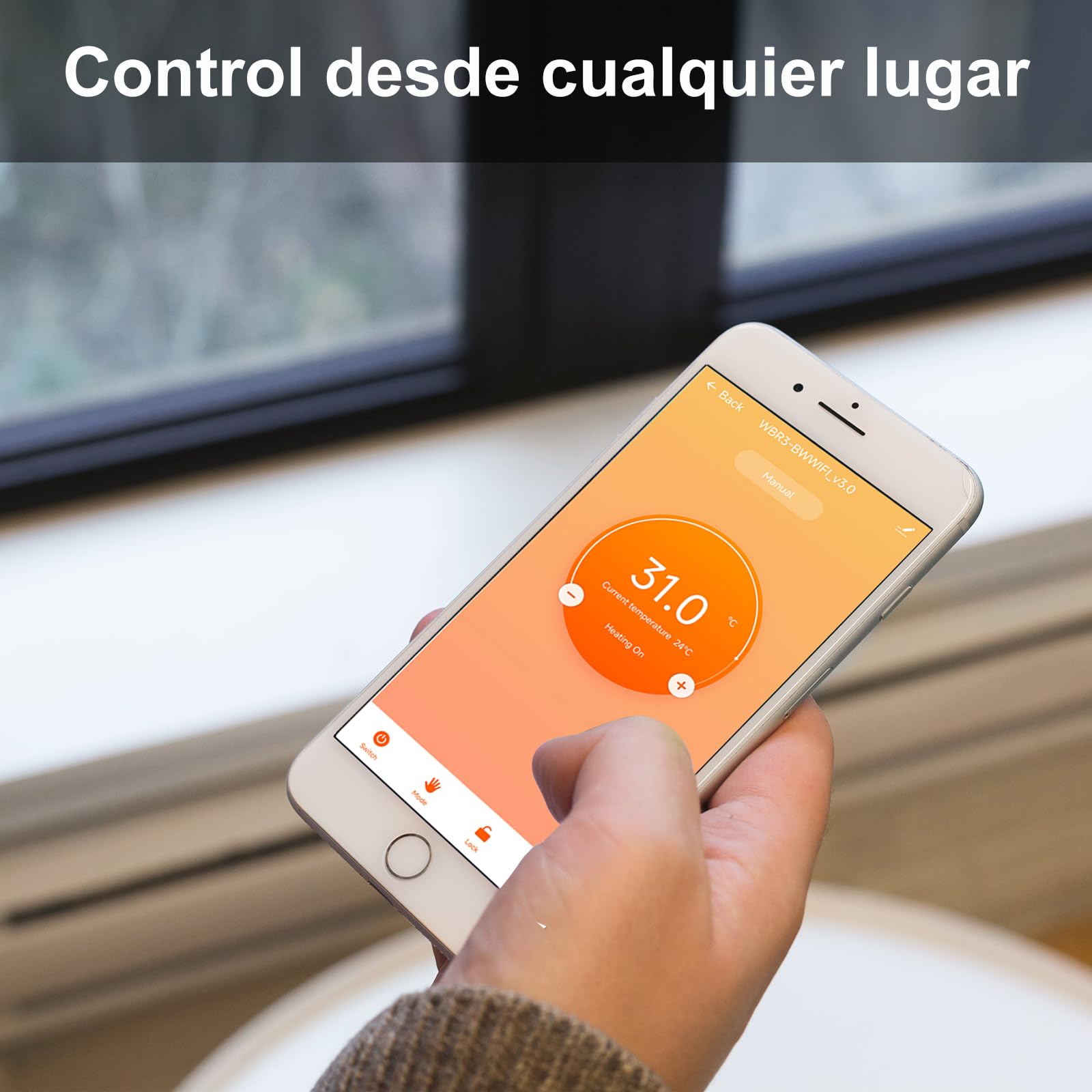 KETOTEK Termostato Inalámbrico con RF Receptor WiFi para Caldera 5A, Kit de Cronotermostato Calefaccion Inalámbrico con 220V Receptor Programmabile Compatible con Alexa, Control por App y Voz