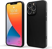 Vista 22 de Red Ember Funda a prueba de golpes para iPhone 11 Pro de 5.8 pulgadas, funda protectora ultradelgada de silicona líquida con acabado mate con forro