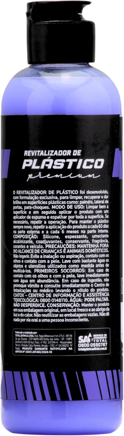V8, Revitalizador de plásticos automotivos, 240 ml, Roxo