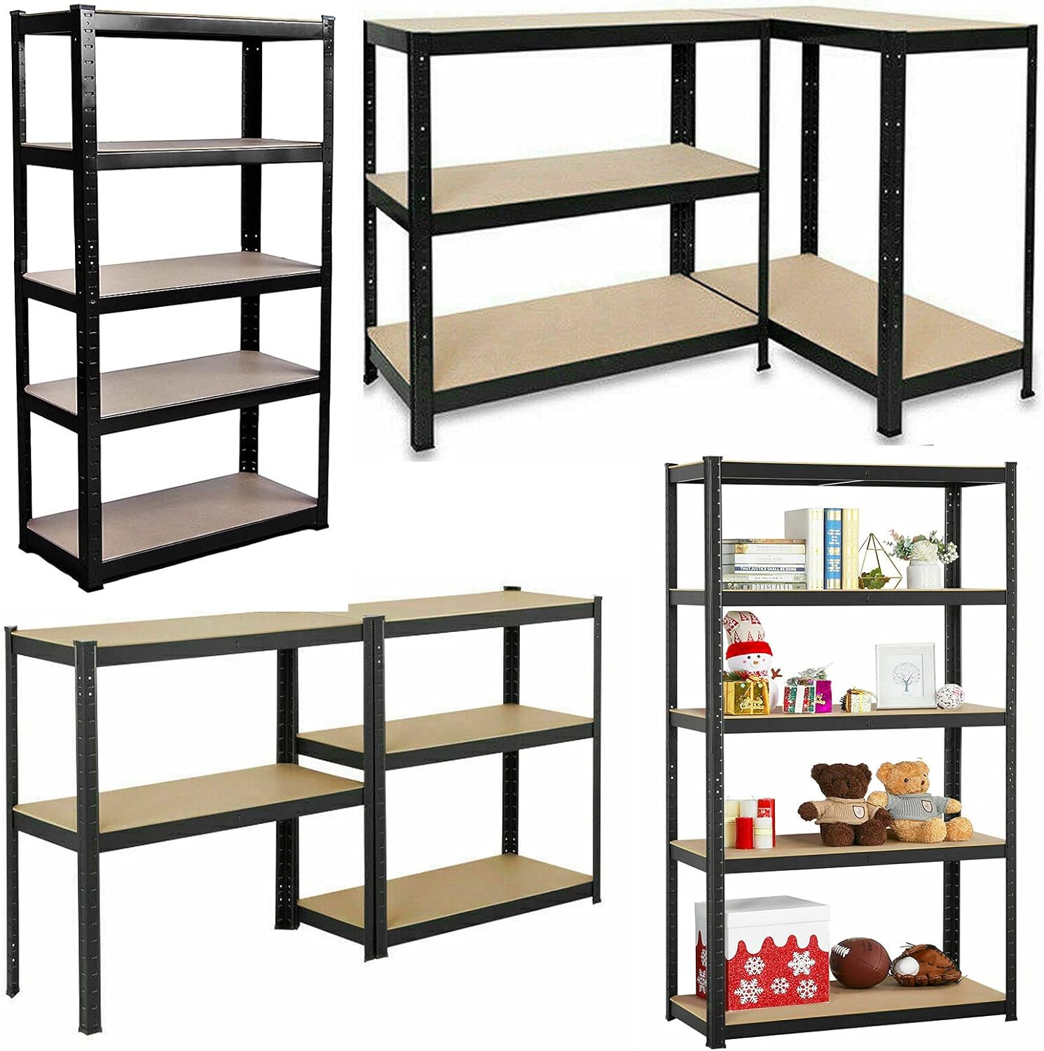 Jupitor Shelving Units for Storage Garage 5 Tier 150cm x 75cm x 30cm