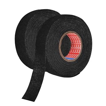 5 Rotoli Nastro Tessile Per Cablaggio Auto 19mm X 25m - Nastro Isolante In PET Resistente