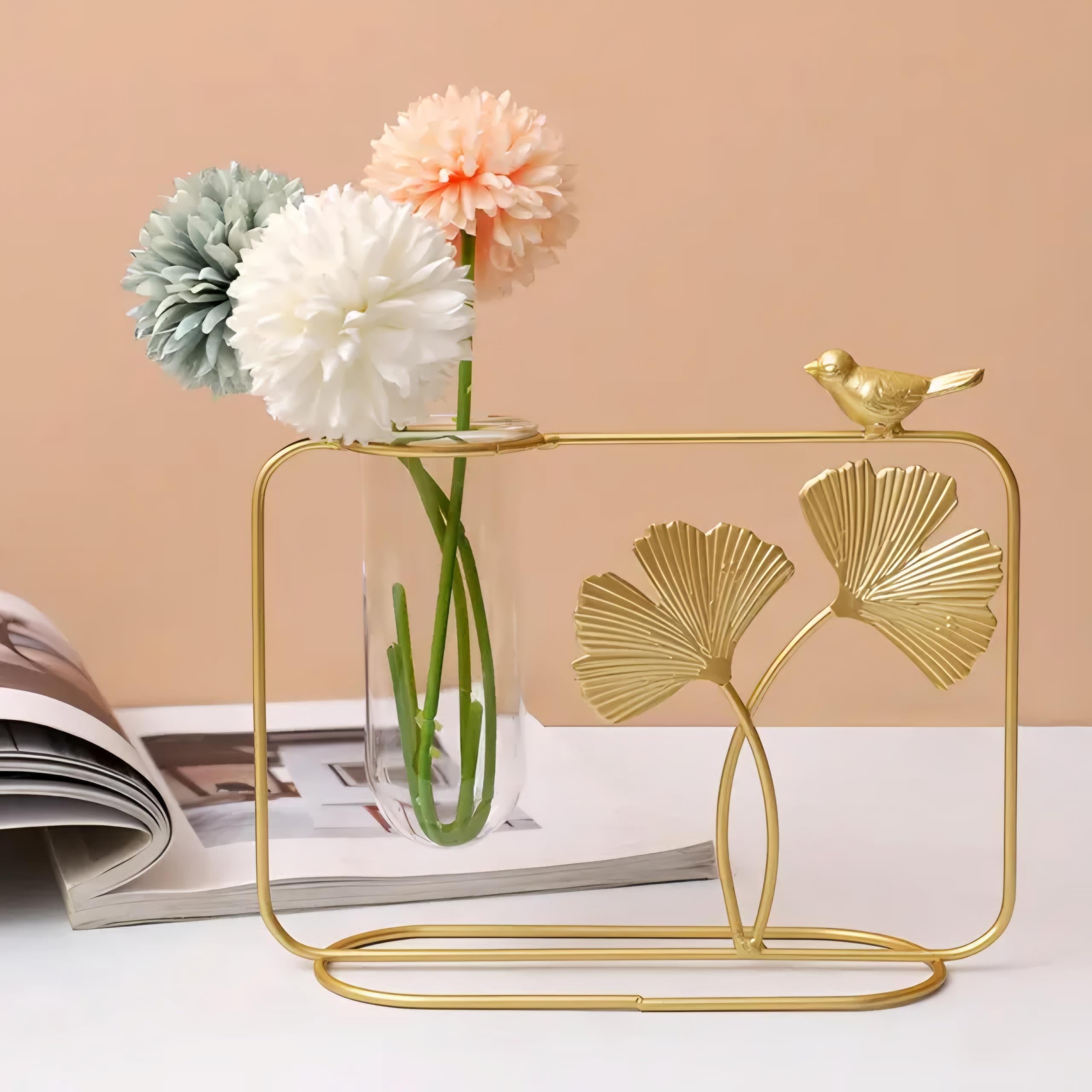 MAXXINN Decorative Items for Home, Gift Items for Home Decor,Propagation Station Test Tube Flower Vase with Metal Frame Test Tube Glass Item (B0D9SWXL1Q) Amazon Price History, Amazon Price Tracker
