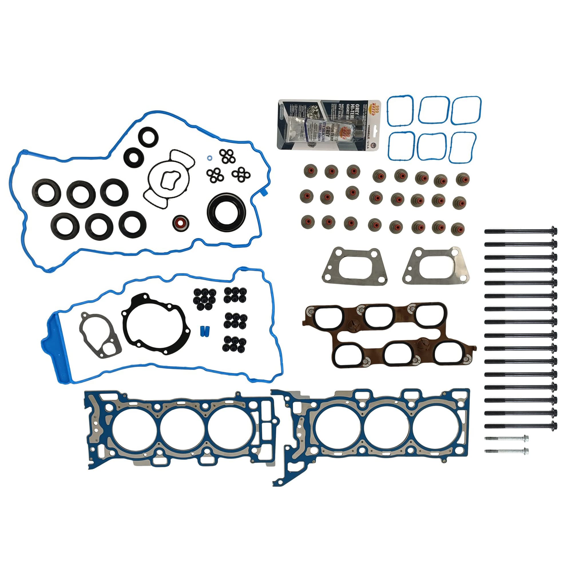 Partsflow Head Gasket Bolts Set For 2010 Buick Allure For 2010 Buick Lacrosse For 2010-2011 Cadillac Srx For 2010-2012 Chevrolet Equinox For 2012 Chevrolet Captiva Sport 3.0L T598324
