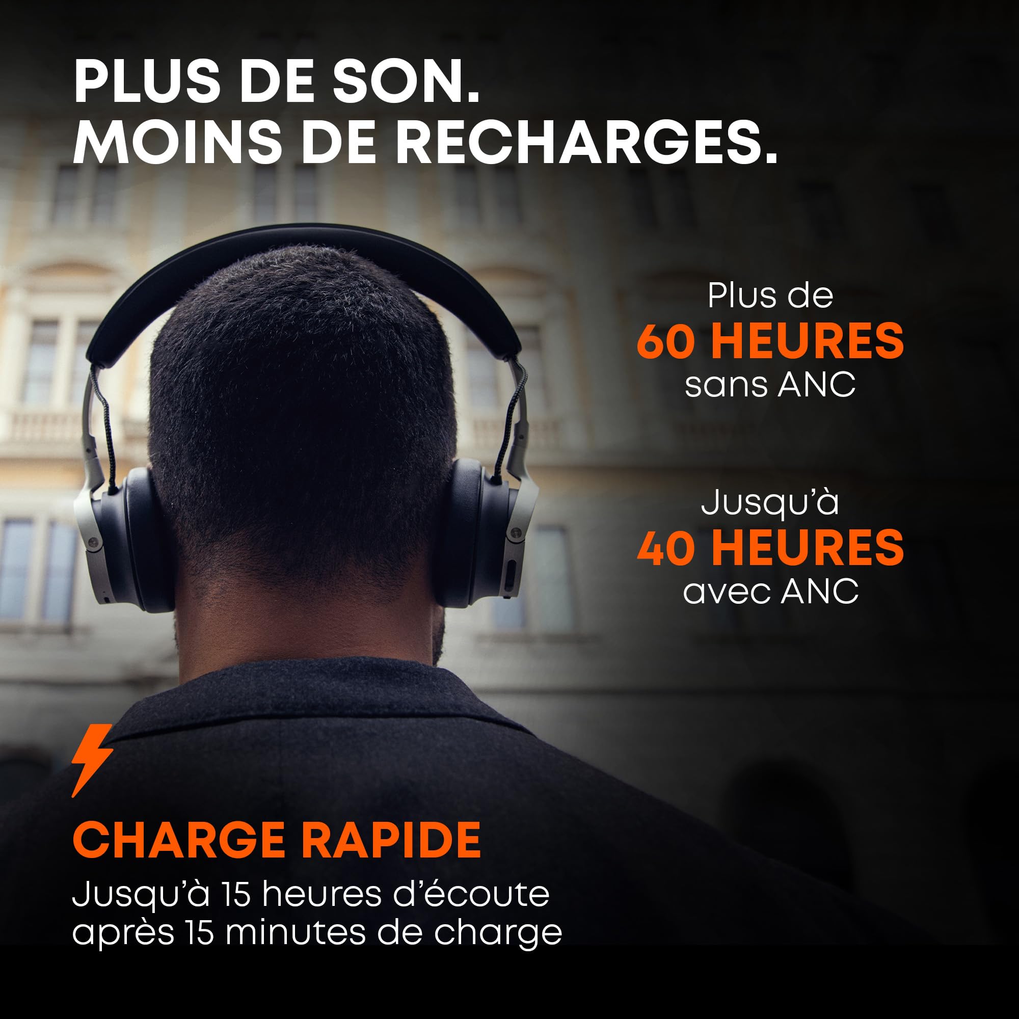 beyerdynamic AVENTHO 100 Casque Supra-auriculaire sans Fil avec ANC, Autonomie de 60 h, Design Pliable, Coussinets d'oreille remplaçables, Marron - Mise à Jour Disponible Via Application