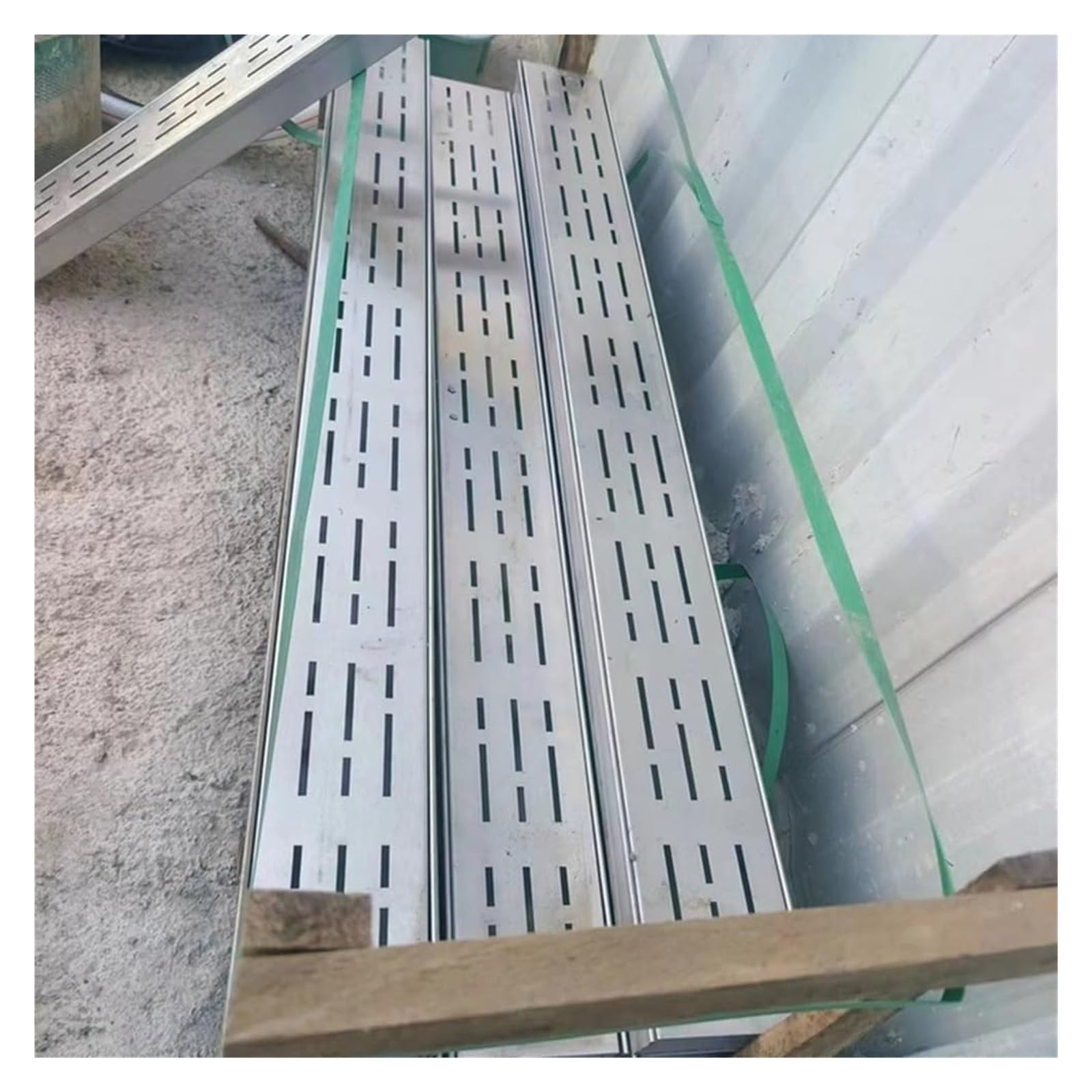 Liniowy odpływ prysznicowy ze stali nierdzewnej, 101,6 cm, osłona kanalizacyjna, ciężki odpływ kanałowy, 50 x 1000 x 30 mm, do łazienki i na zewnątrz