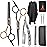 Hair Scissors Barber Shears Set, Fcysy Professional Hair Cutting Kit, Haircut Thinning Shears for Haircutting, Hairdresser Trimming Scissors Tools for Men Women Pet