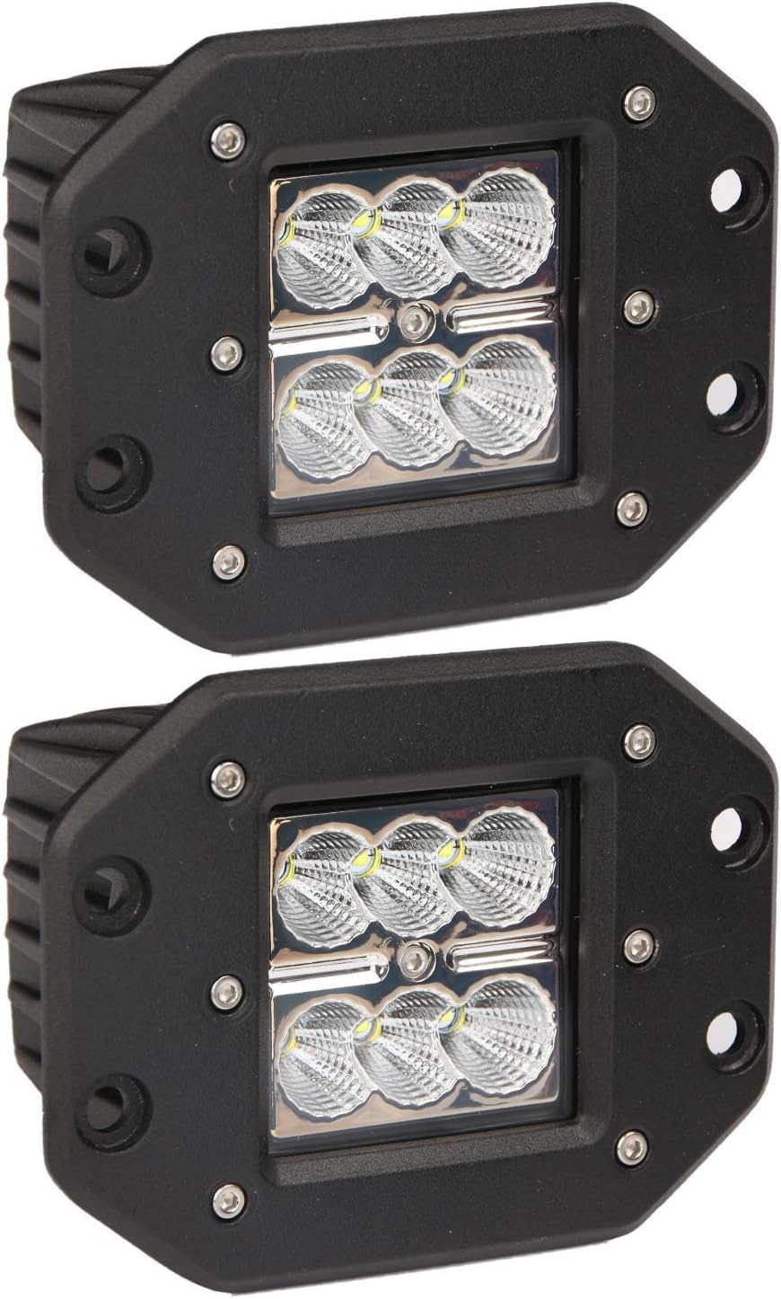 SAILUN LED Light Bar 2x24W IP67 Waterproof Cree Leds Flood Light Fog Light Offroad Off-road Light, ATV, SUV, UTV, 4WD, Jeep,Truck,Boat (24W Flood Light)