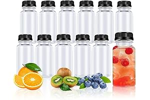 Miniature Plastic Juice Containers, Set of 12 - 3 OZ.