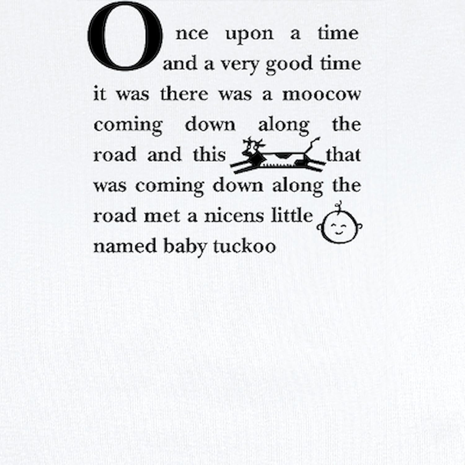CafePress James Joyce Onesie Infant Bodysuit Cute Infant Bodysuit Baby Romper