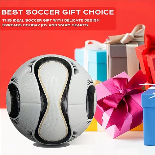 Miniatura 3 de Alemania Copa Mundial 2006 - Balón de fútbol de la liga de calidad termalmente unido, costuras sin costuras, tamaño 5, peso oficial del partido,