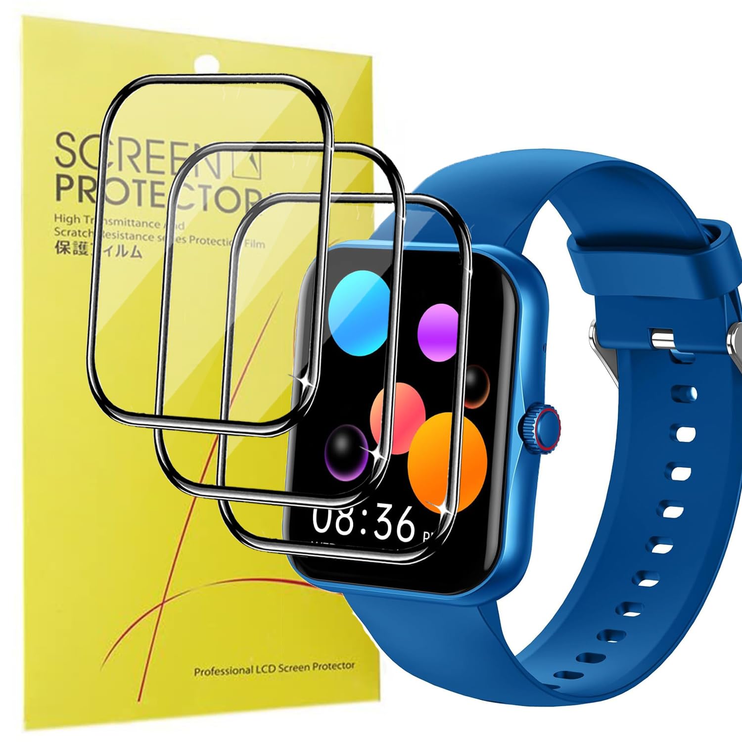 Pellicola Protettiva TPU Per Smartwatch PTHTECHUS T30 Bambini, 1,44 Pollici, 6 Pezzi, HD Trasparente - 2