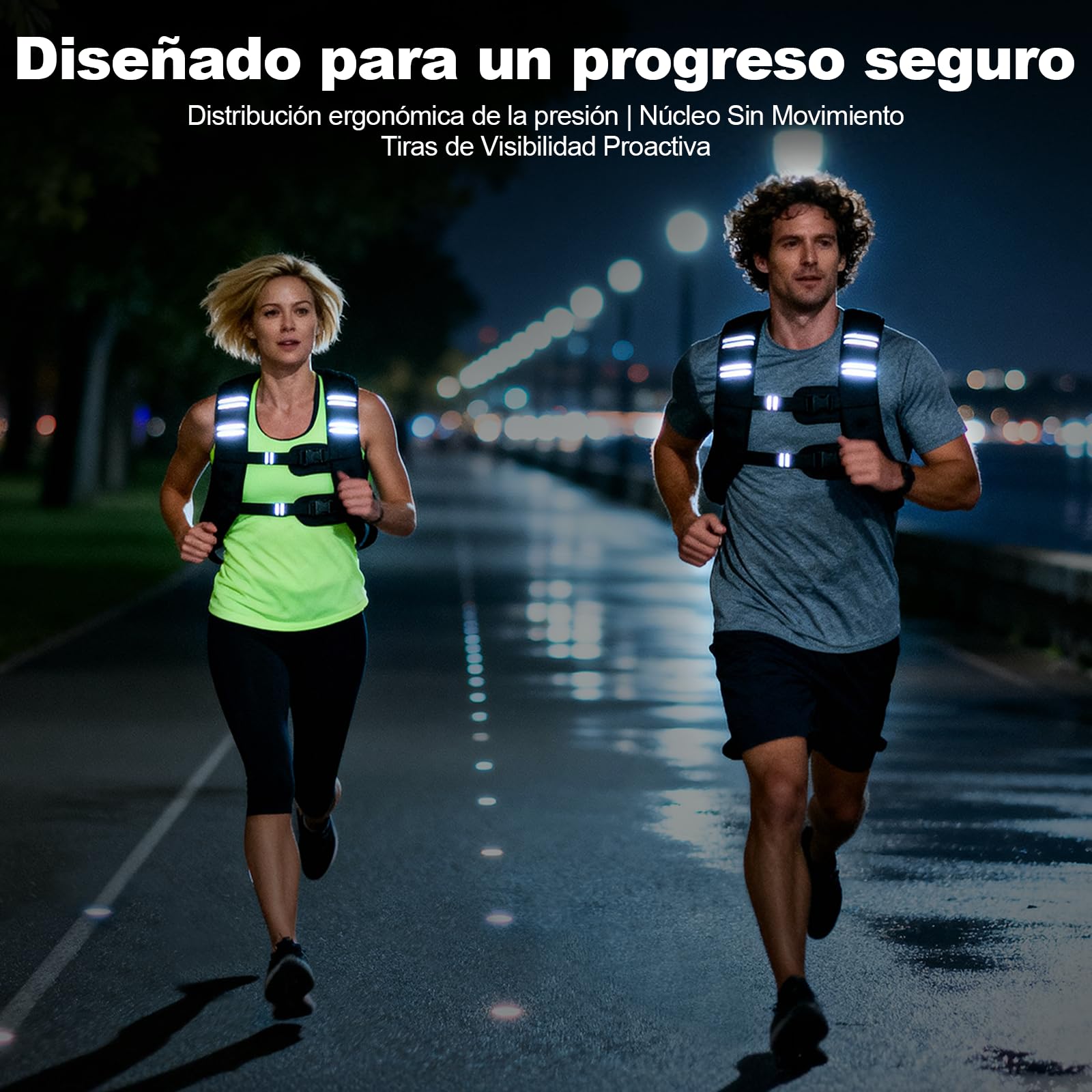 POWER GUIDANCE Chaleco Lastrado 6-20LB Peso Fijo, Neopreno Impermeable, Banda Pecho Ajustable (89-127cm), Bolsillo para CrossFit, Running, Entrenamiento Fuerza