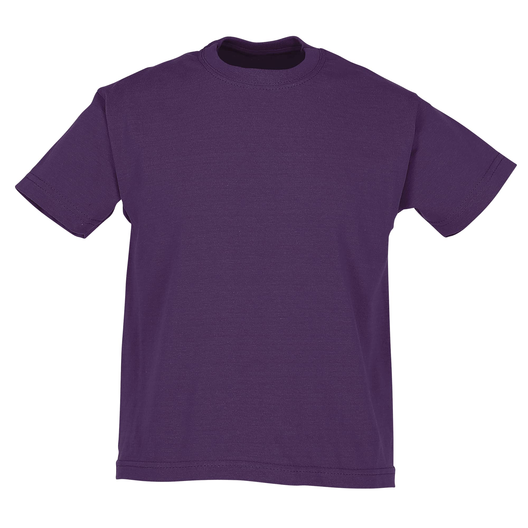 Fruit of the Loom boys' t-shirt., Boys', 61-033-0, Purple, 128 cm