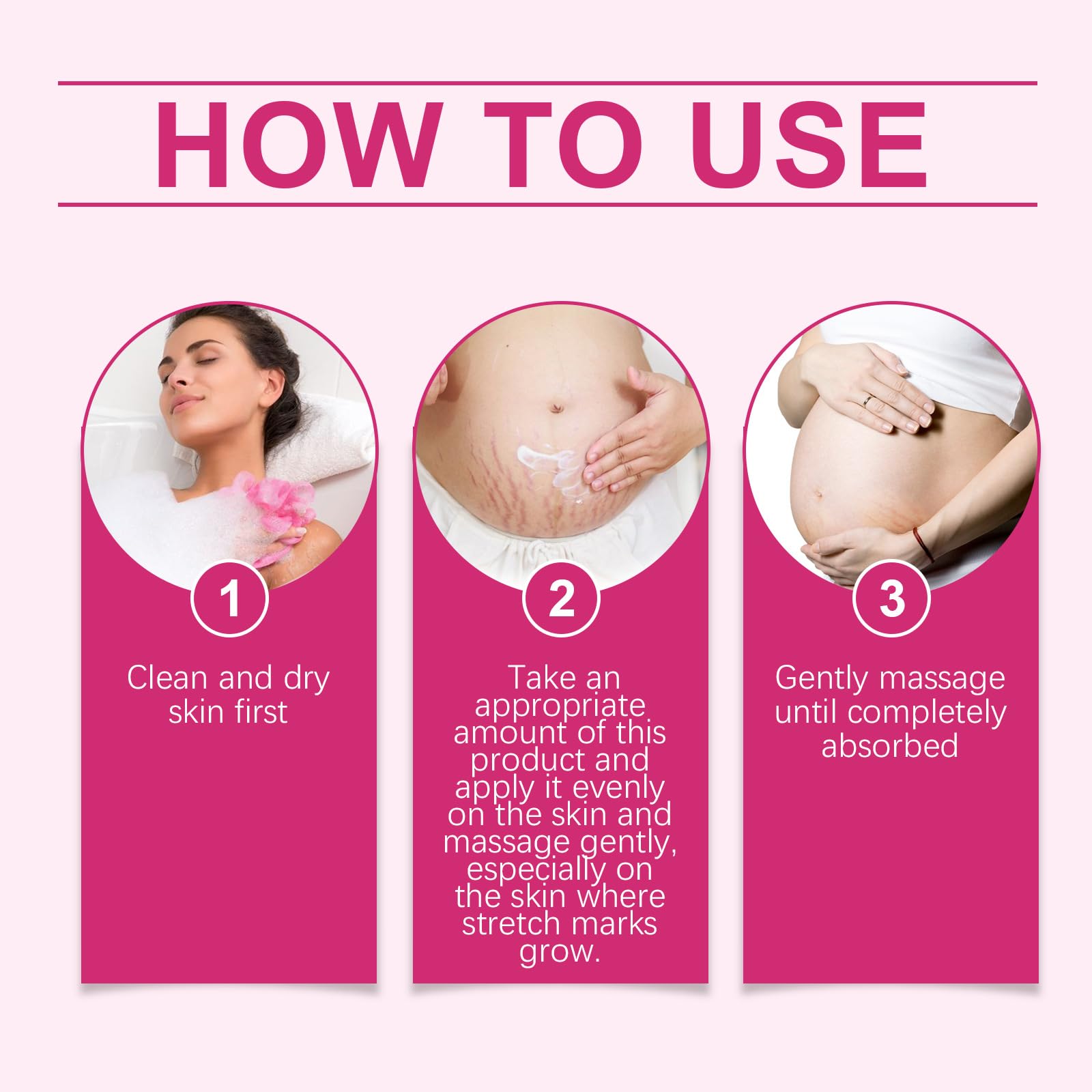 Pregnancy Skin Care Kit for Fine Marks and Scars Quick Results Mama Belly Deep Repair Cream with Vitamin E, Coconut Oil - Image 3