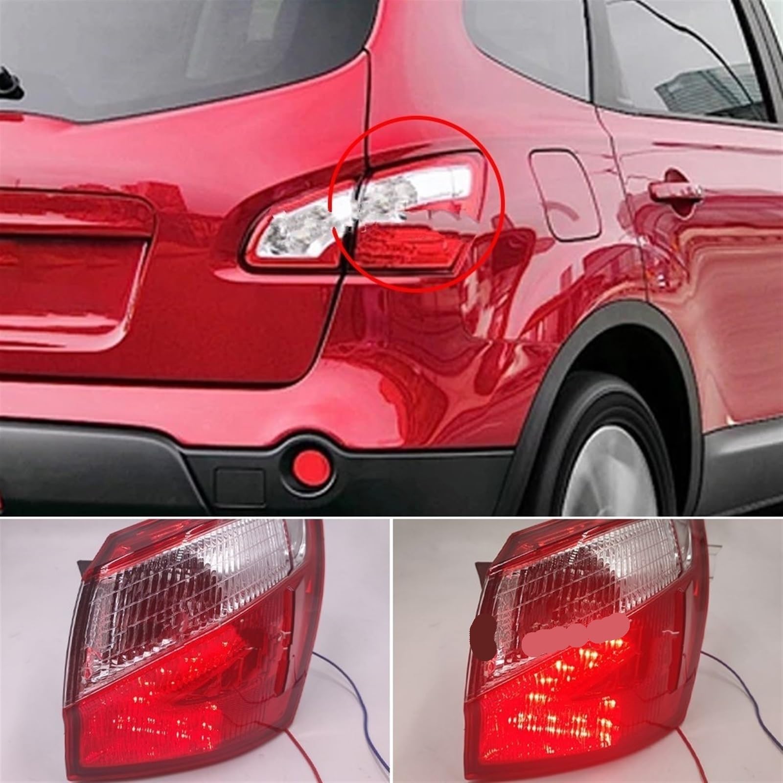 Feu arrière gauche sur hayon pour NISSAN QASHQAI (2014-2017) | France Pièce Auto
