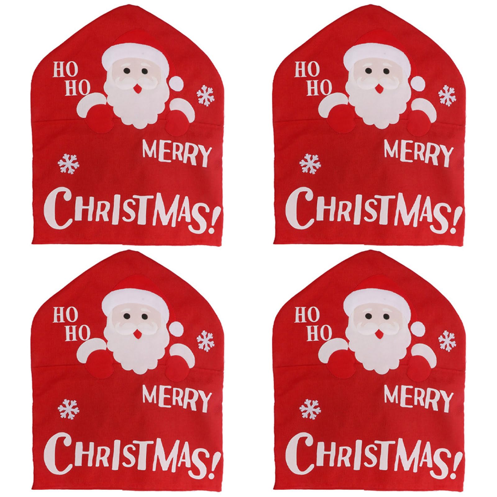 Buxuaaaa Elder Santa Fabric Chair Cover Machine Washable Fit For Family Home Decorations Holiday Decoration Chair Slipcover