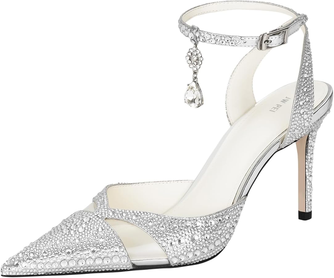 Amazon.com | JW PEI Women's Haidi Artificial Crystal Pumps