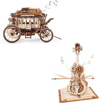 ROBOTIME Music Box Puzzle Kit Bundle