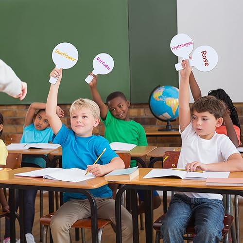 Miniatura 4 de Zhehao Paletas de respuesta de borrado en seco, paletas navideñas a granel para juegos de doble cara, mini tablero de respuesta de borrado en seco,