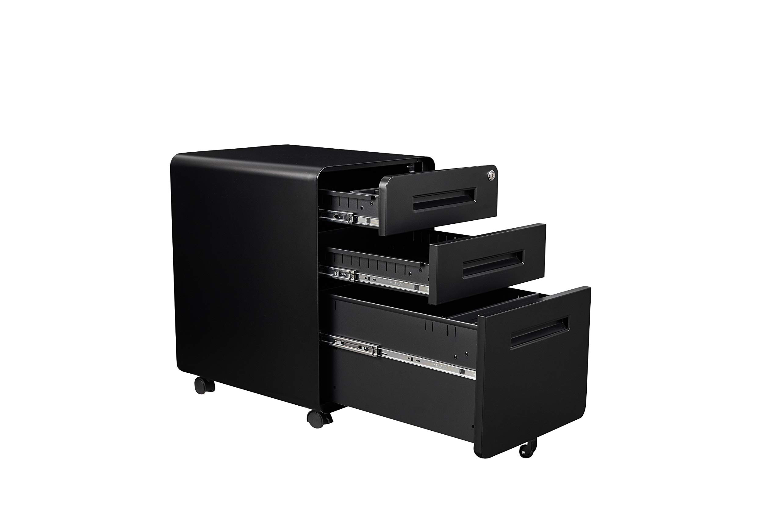 Buy STEELCUBE 3 Drawer Filing Metal Filing Legal/Letter Size with Lock, Mobile