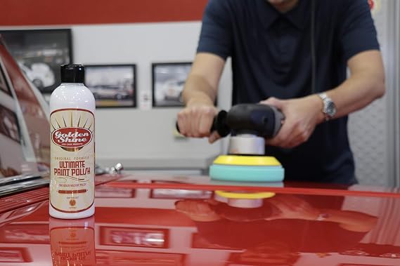 GOLDEN SHINE Car Care Ultimate Paint Polish, Fine Grade Machine Polish 16 Ounce Bottle 52016