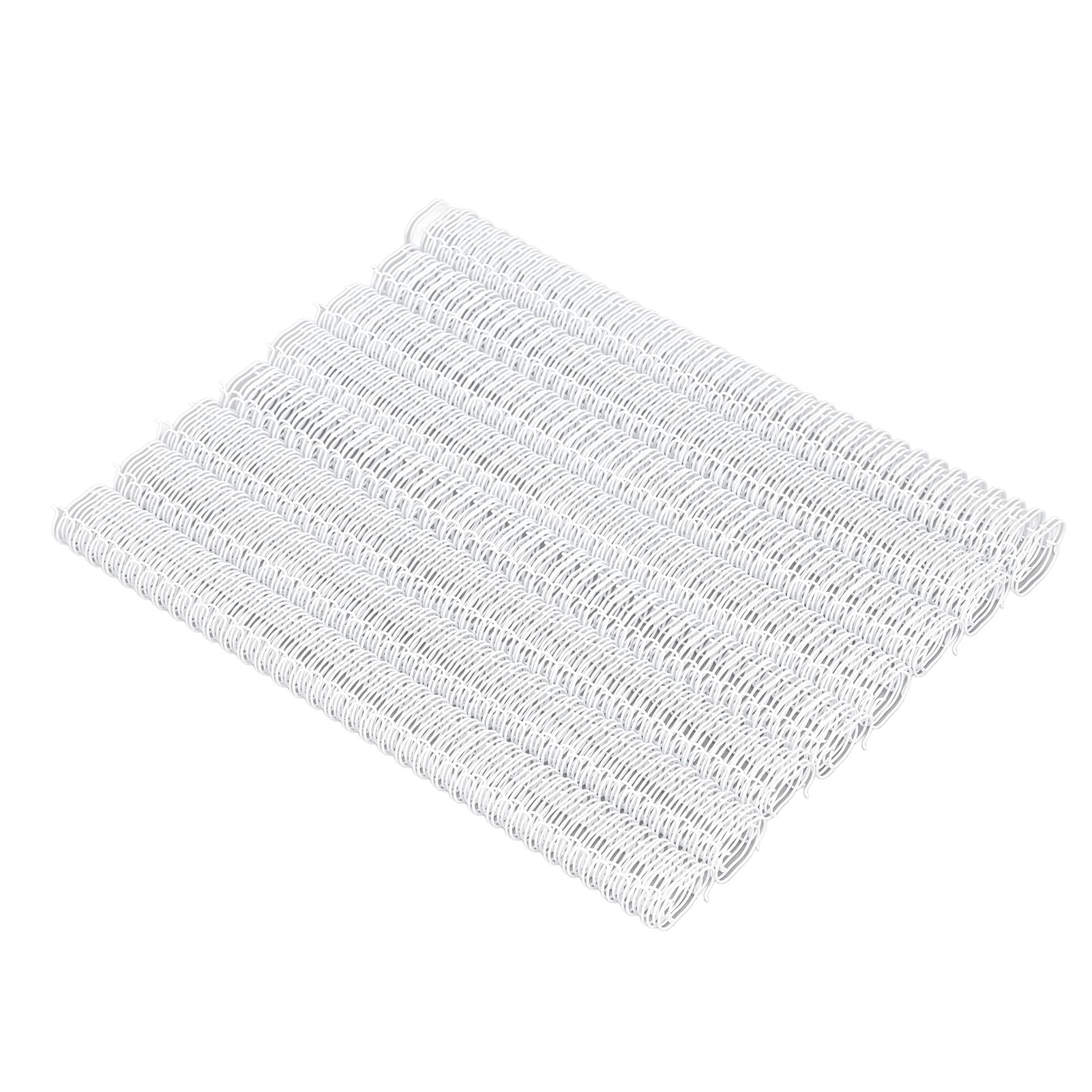 Ejoyous Dorso di Rilegatura a Filo Metallico a Doppio Anello, Materiale in Ferro, può Contenere Fino a 120 Fogli, Ideale per la Rilegatura di Documenti A4, Perfetto per Studenti e Colleghi (WHITE)