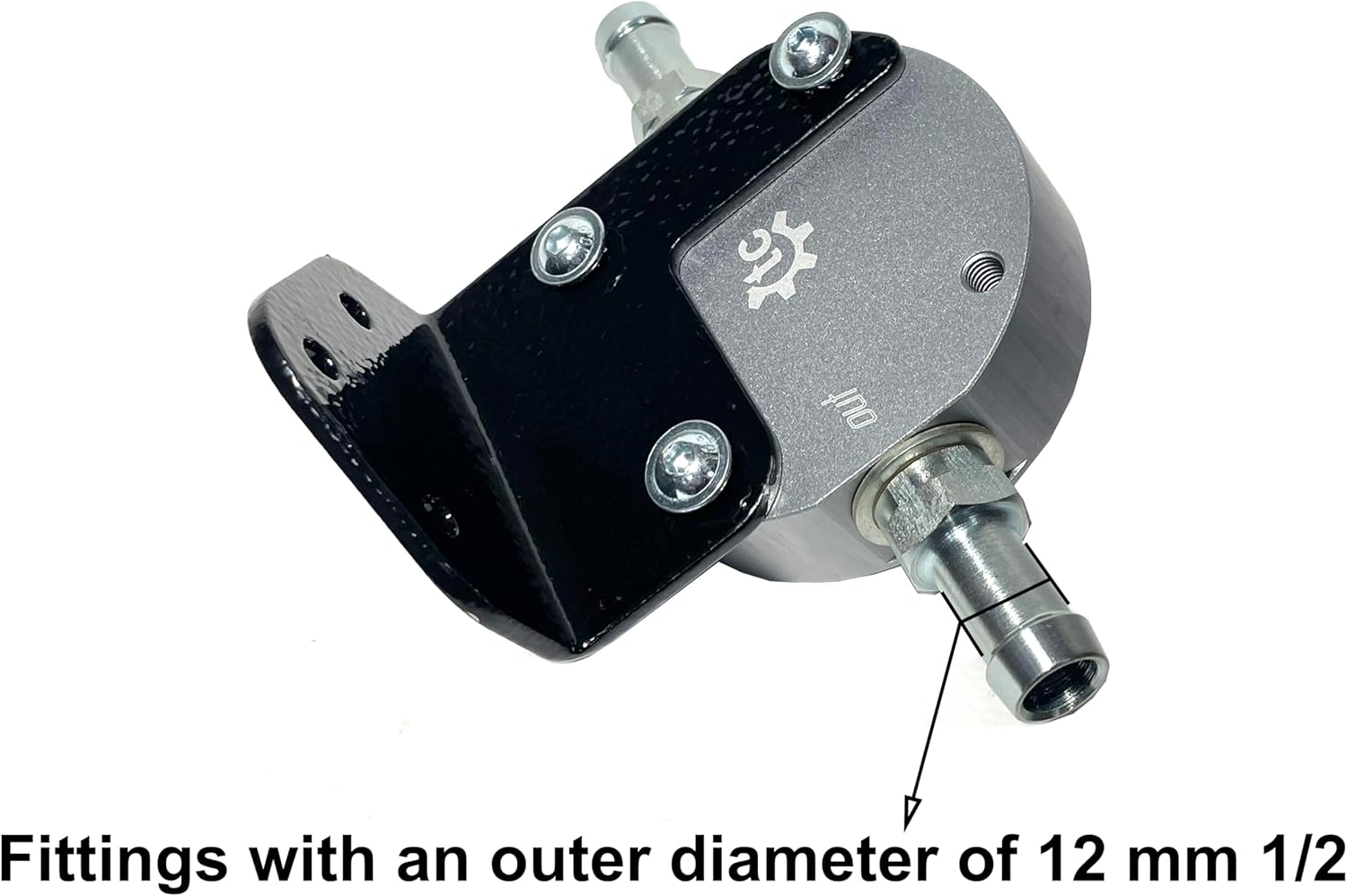 Universal Bracket - Spacer F02 12 mm 1/2 for CVT variator filter with ATF filter M20x1.5 Remote CVT Oil Filter Mount, It can be installed on a car, SUV, truck or special equipment