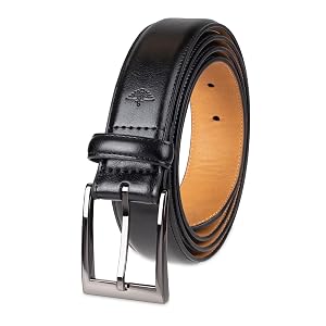 Dockers Mens Classic Leather Dress Belt