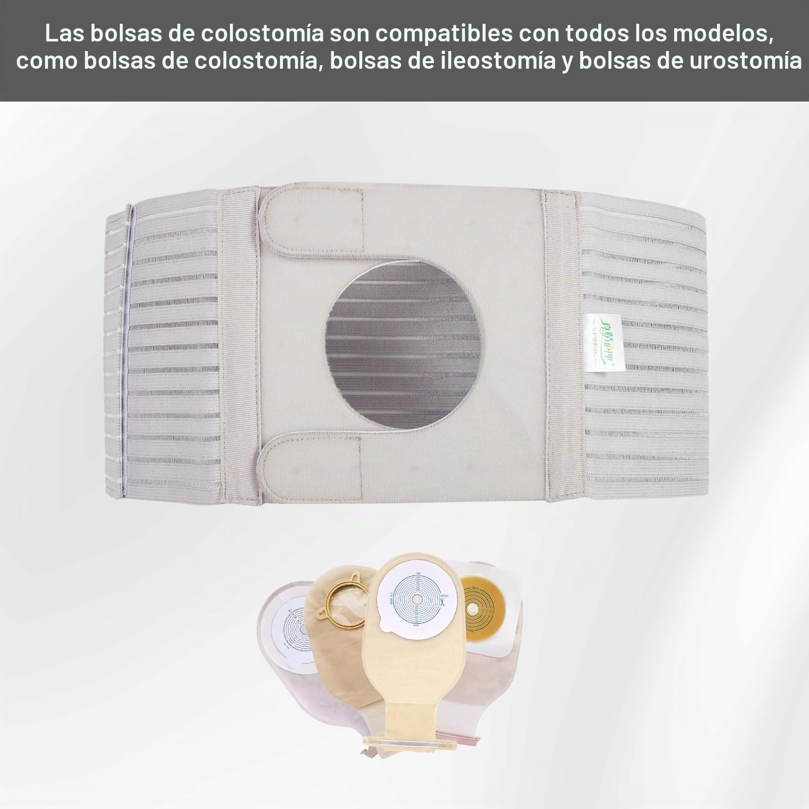 Faja Para Colostomía Para Hombre Y Mujer, Cinturón De Soporte Para Estoma Ajustable, Banda Cirugía Abdominal Hernia, Suministros Para Ostomía, Cinturón Colostomía Accesorios, L