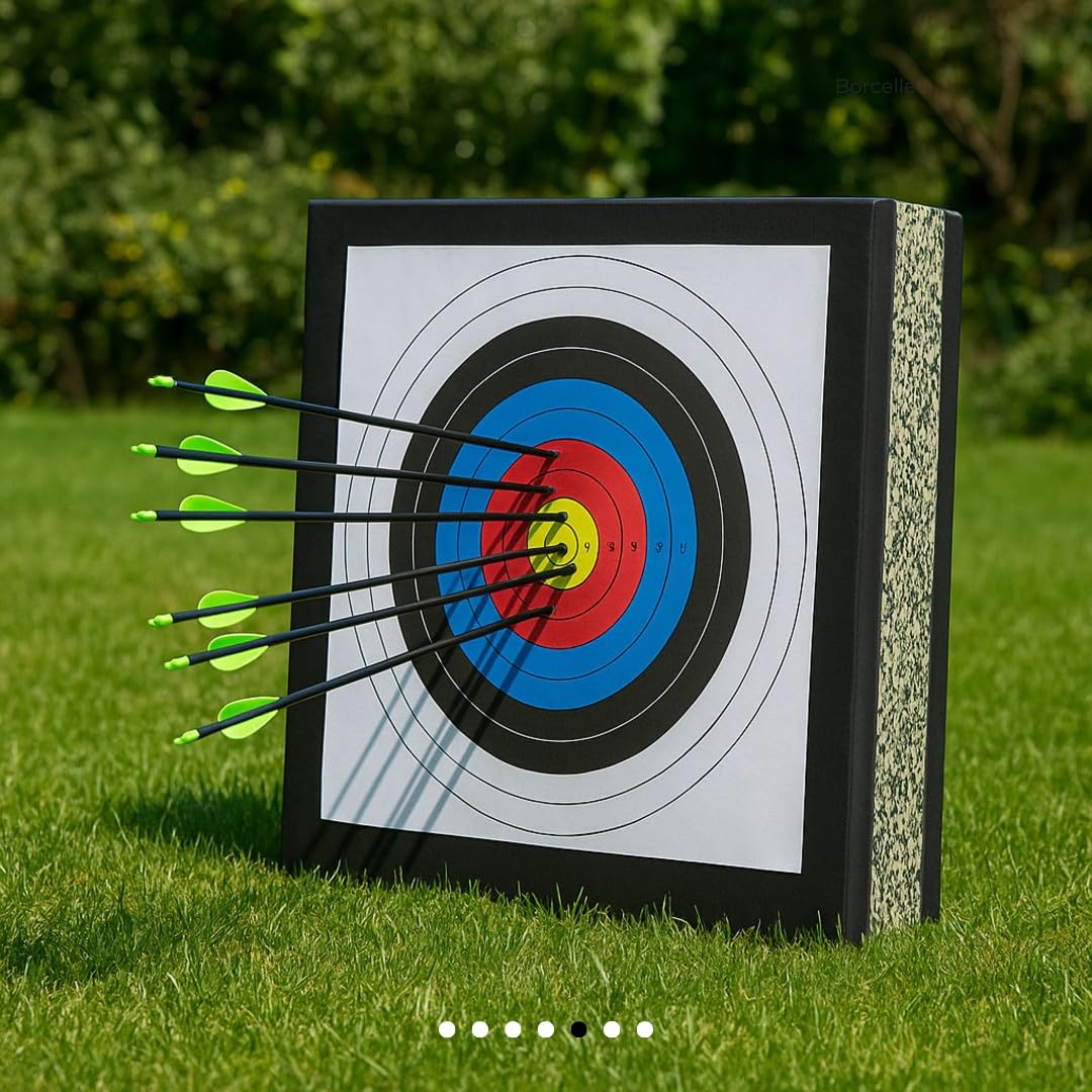 Stronghold Zielscheibe 60x60x10 cm | wetterfeste Pfeilfangmatte für Bögen bis 40 lbs, Schaumstoff Zielscheibe für Recurvebogen & Compoundbogen Outdoor