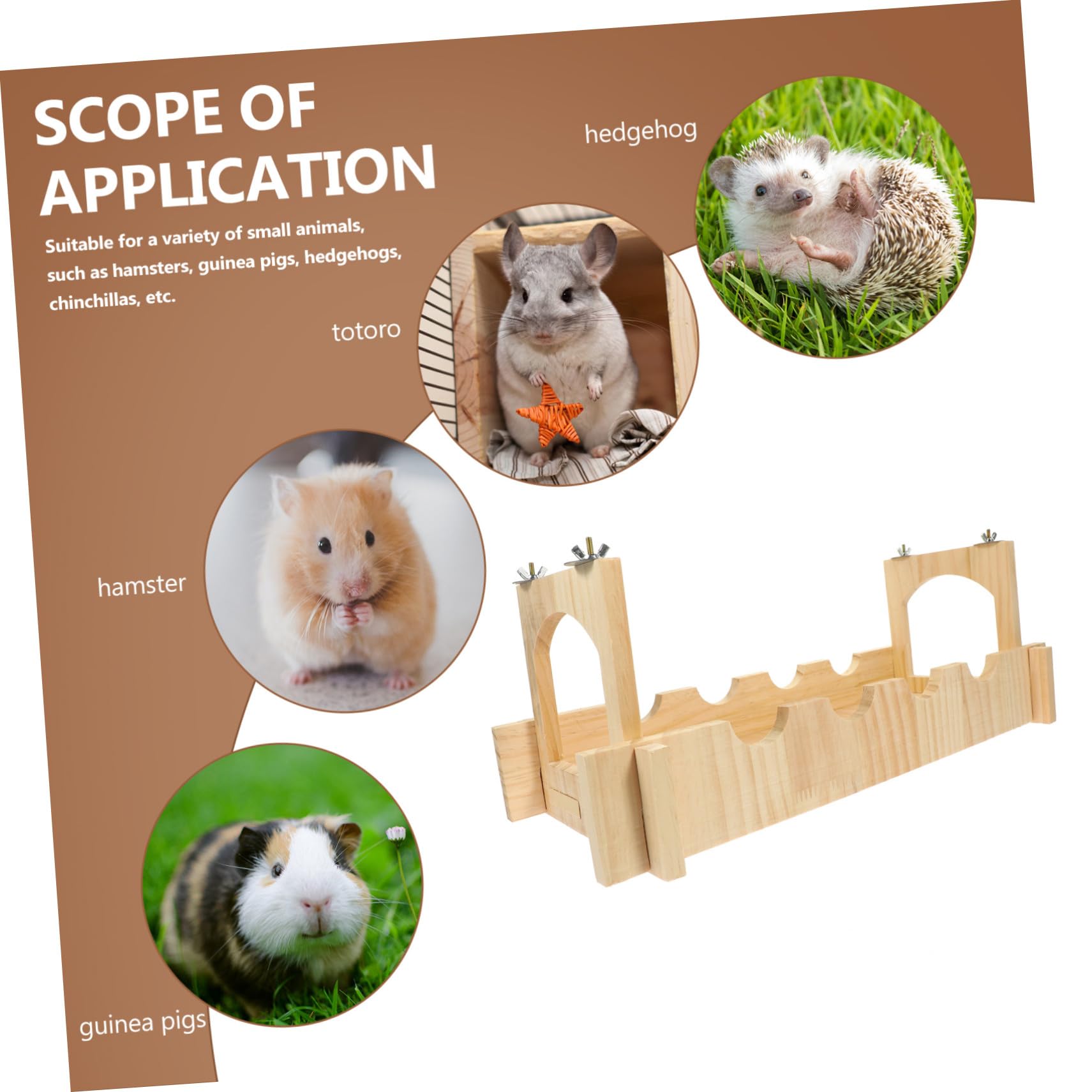 Hamsterkäfig Aus Holz Stabile Tierbrücke Für Kleintiergehege Rattenbrücke Als Tierversteck Geeignet Für Hamsterkäfige Und Meerschweinchengehege