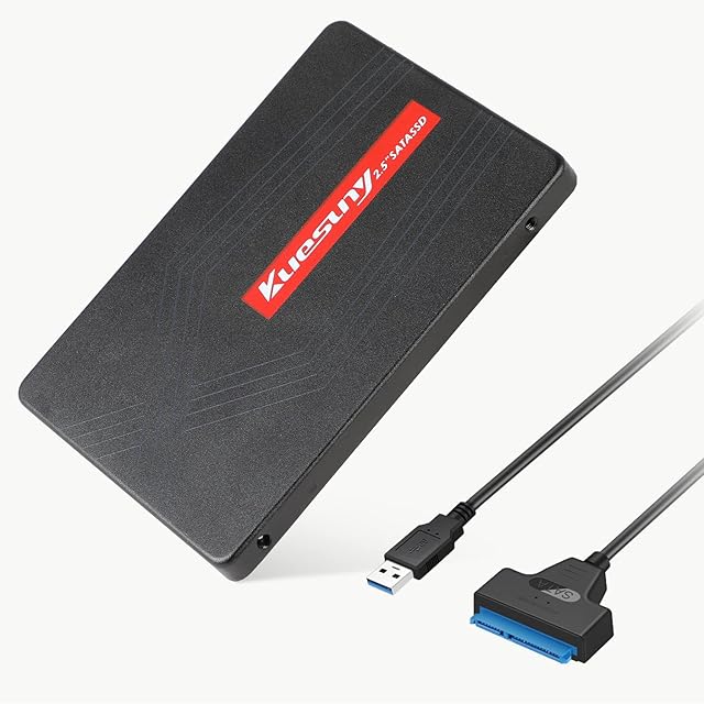 Kuesuny SATA 2.5" SSD 240GB Shark Internal Solid State Drive High Performance Hard Drive for Desktop Laptop SATA III Includes SSD(240GB, SATA 2.5inch)