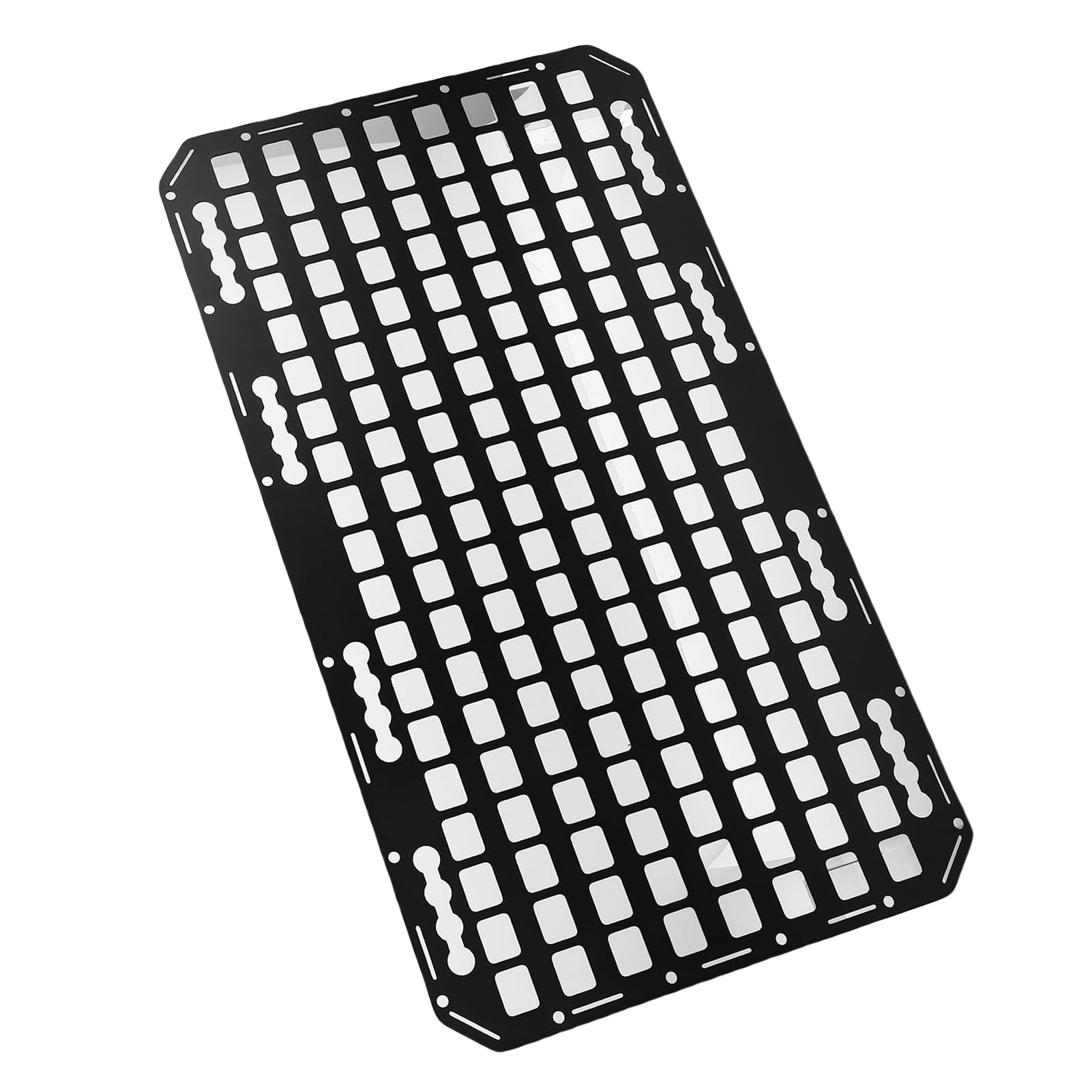 Panneau Molle pour Lit de Camion, Panneau de Rangement Robuste en Alliage D'aluminium avec Rail en L pour Une Organisation Modulaire, Compatible avec Les Berlines, SUV, Pickups,