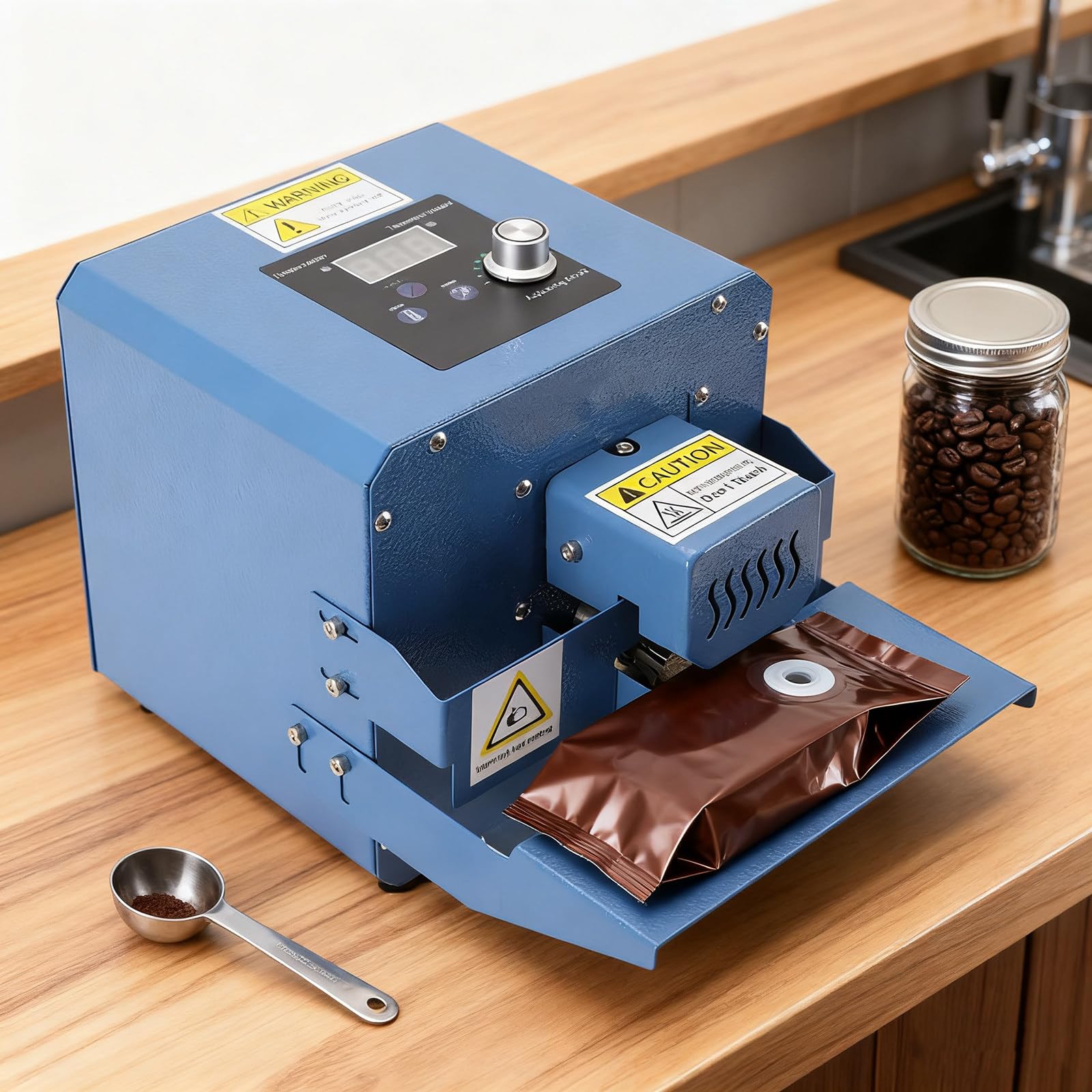 Macchina per sigillatura a caldo commerciale, sigillatrice automatica per sacchetti di plastica per imballaggi alimentari in piccoli negozi e cucine domestiche